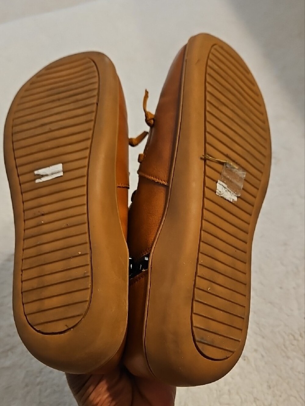 Women's Tan Lace-Up Ankle Boots - Picture 4 of 4